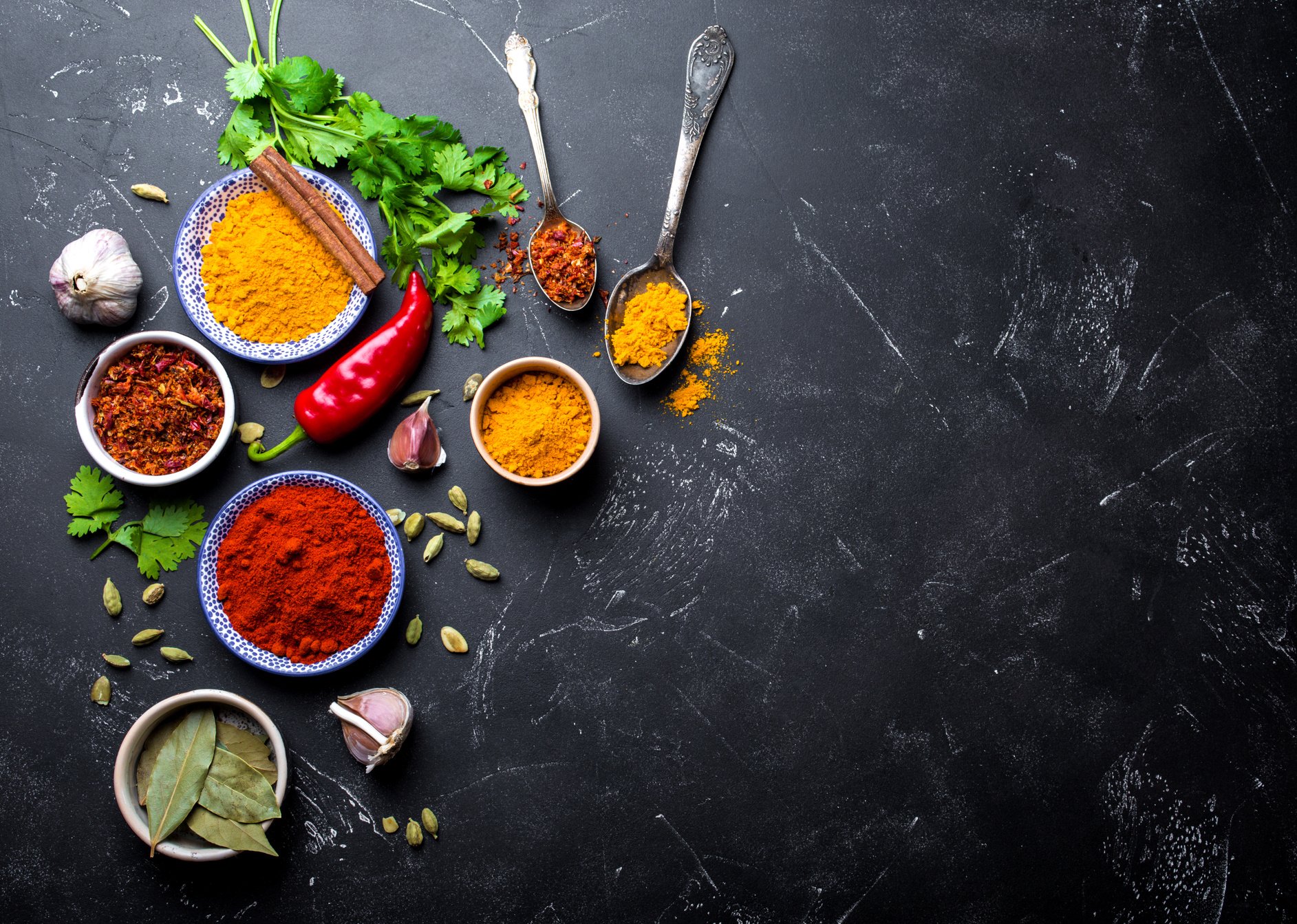 Indian Food Cooking Background